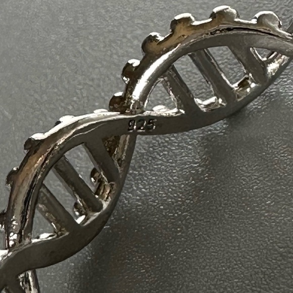 Sterling Silver DNA Infinity Band - Picture 7 of 9